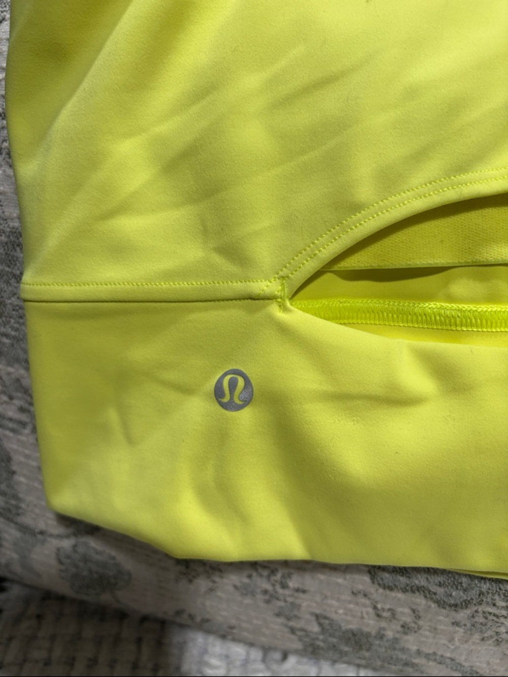 lululemon athletica Neon Yellow Sports Crop Tank - Picture 3 of 4
